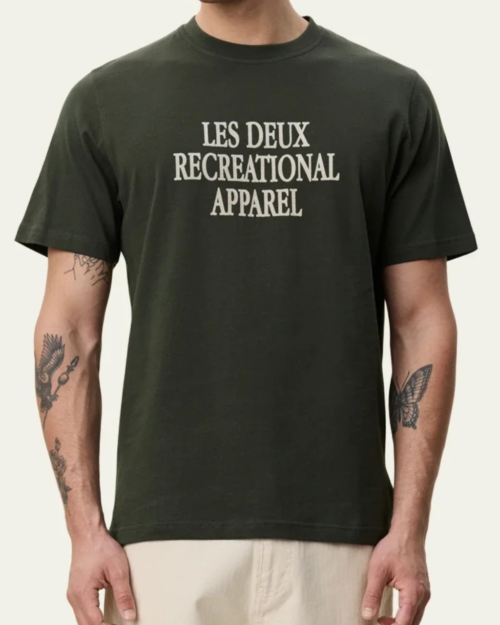 Les Deux From Copenhagen T-Shirt Rosin Green