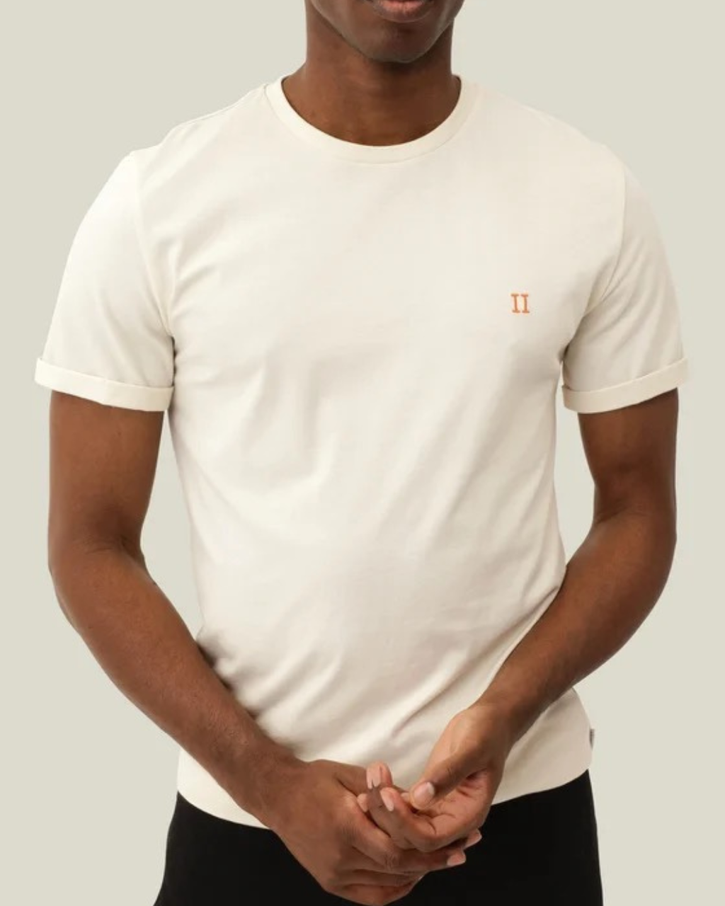 Les Deux Core T-Shirt Ivory Orange