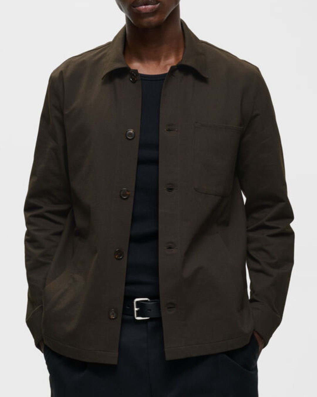 Martinique MAorignal Overshirt Dark Brown