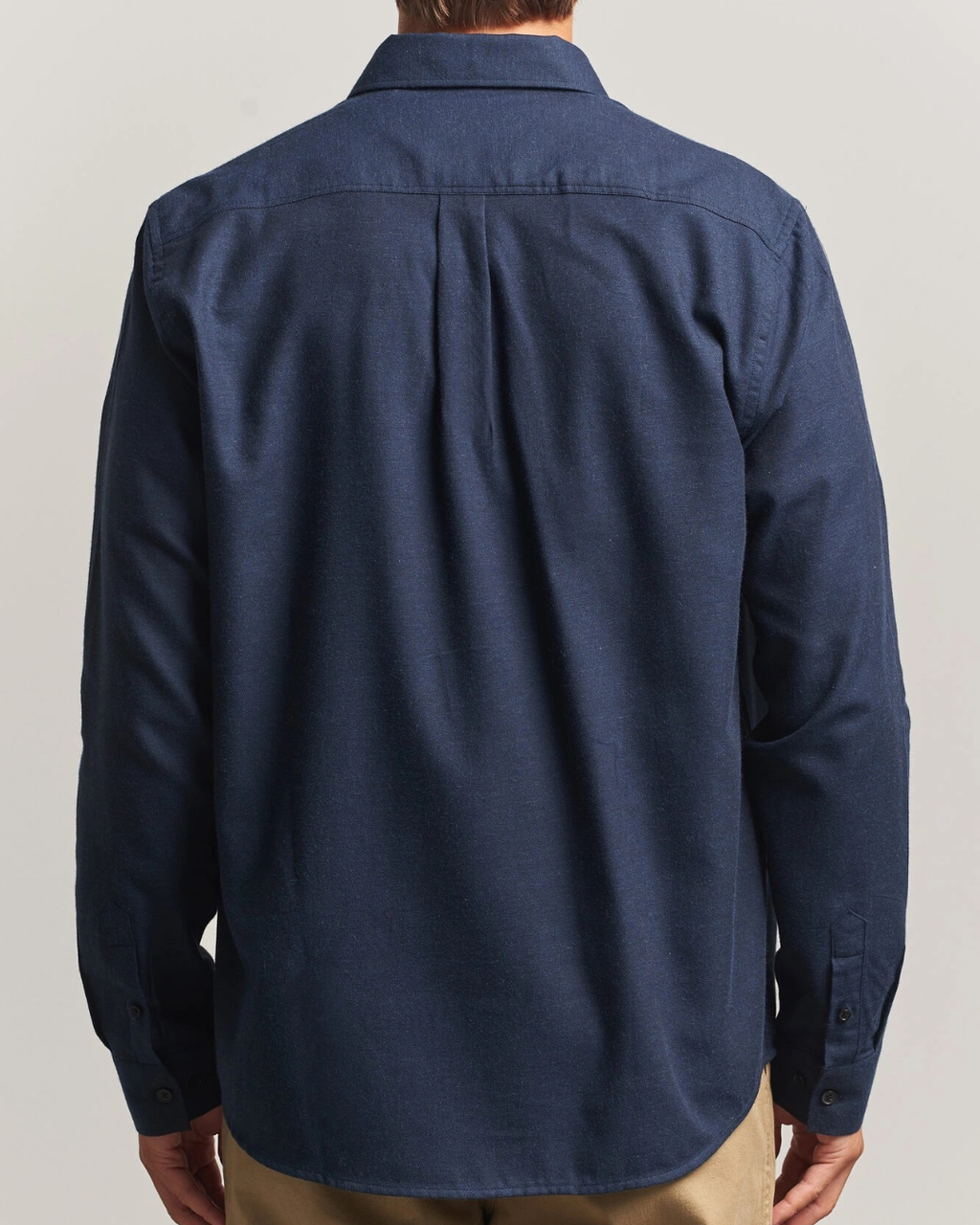 Les Deux Soft Flannel Overshirt Navy