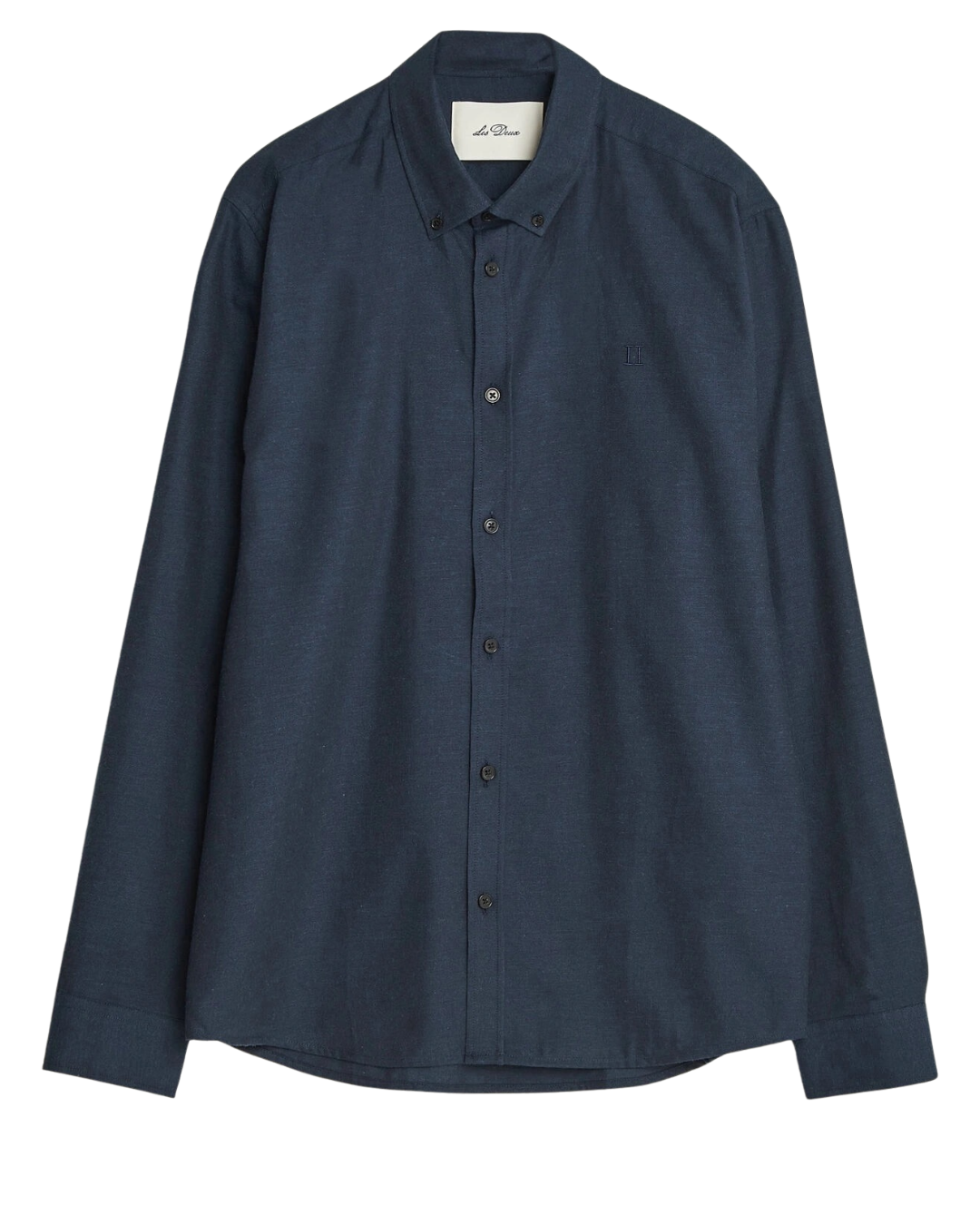 Les Deux Soft Flannel Overshirt Navy