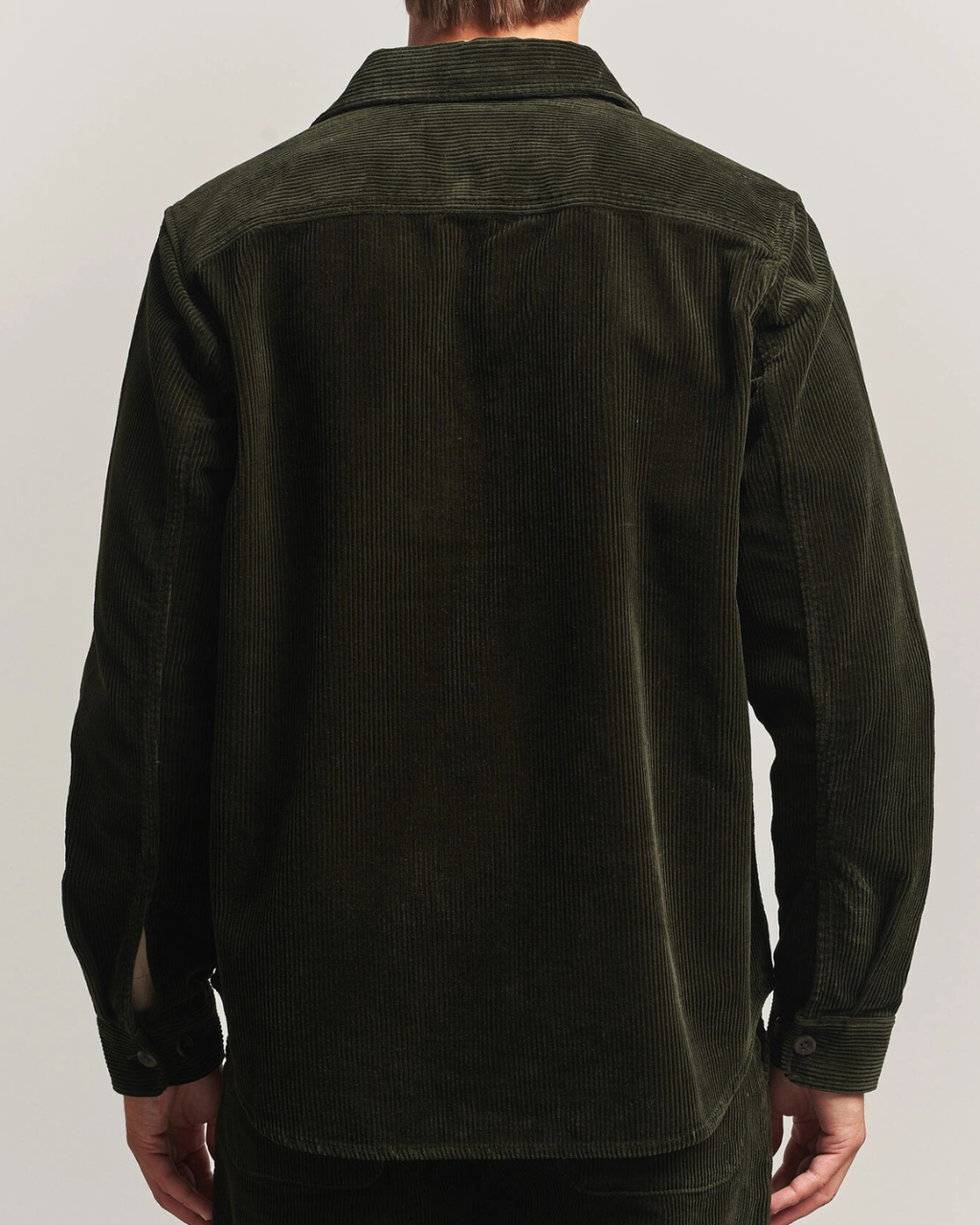 Les Deux Corduroy Overshirt Green