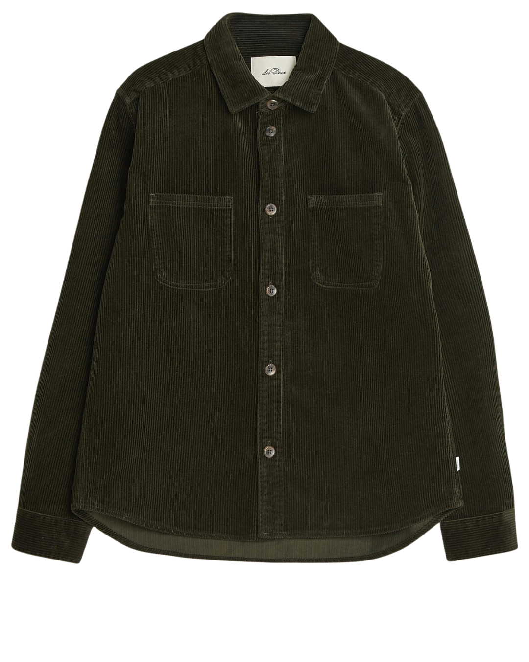 Les Deux Corduroy Overshirt Green