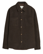 Les Deux Bouclé Overshirt Brown