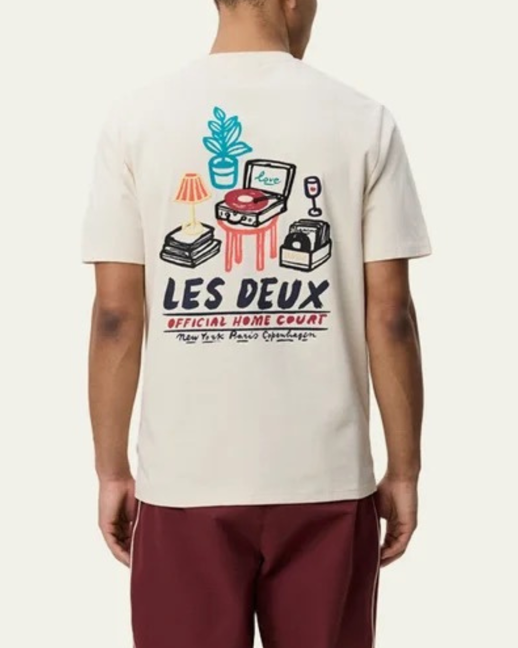 Les Deux Record T-Shirt Beige