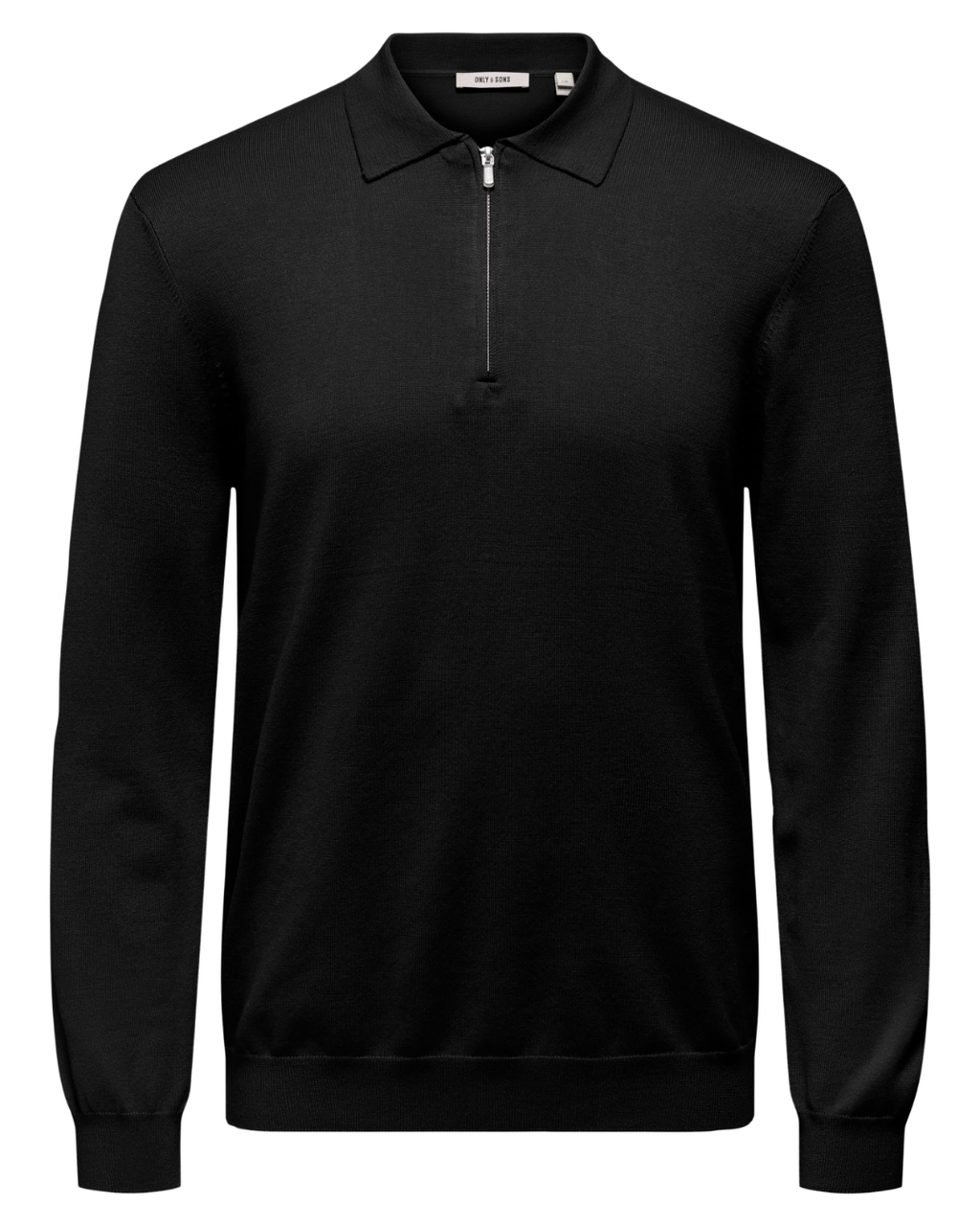 Only & Sons Onswyler Half Zip Polo Knit Black