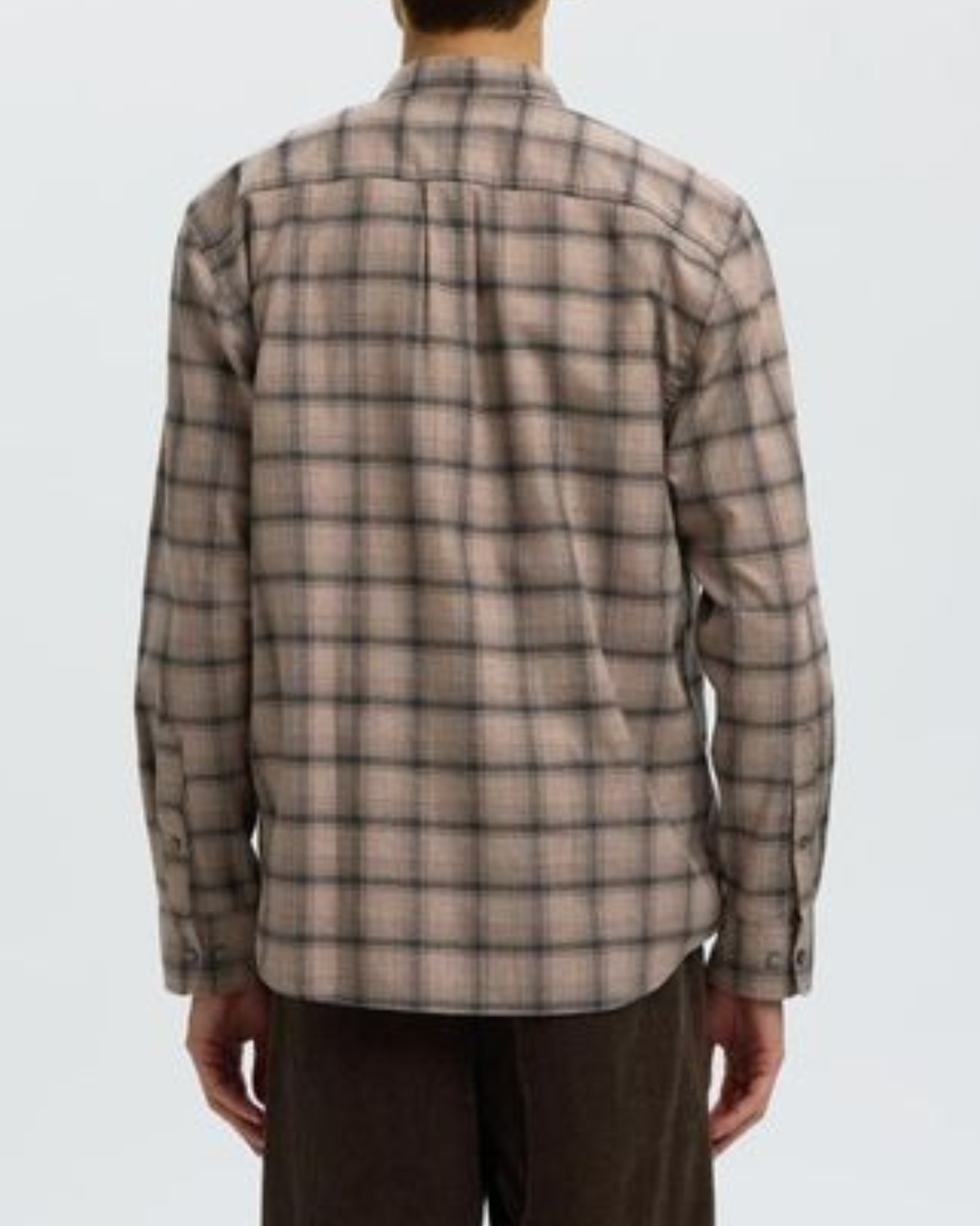 Selected Slmcole-Jay Reg Melange Ls Shirt No Brown Pattern