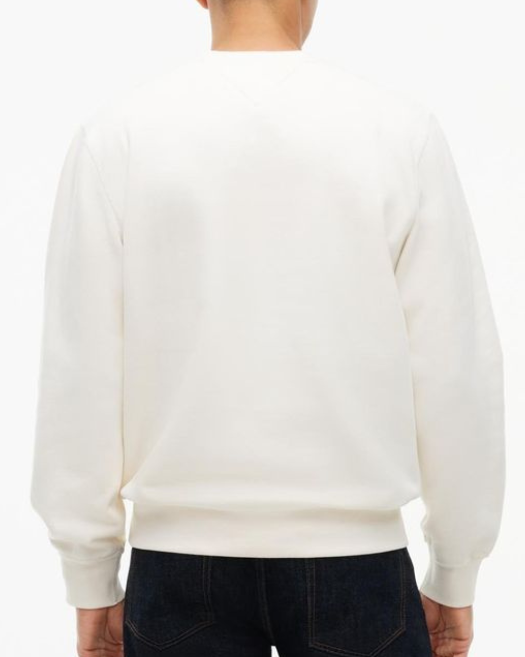 Tommy Hilfiger Reg Essential Fleece Henley Off White
