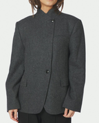Neo Noir Nerine Structure Twill Blazer Antracit