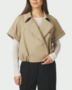 Neo Noir Lisha Trench Vest Taupe