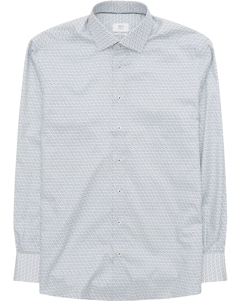 Eterna shirt 1370 X68K Blue/Green