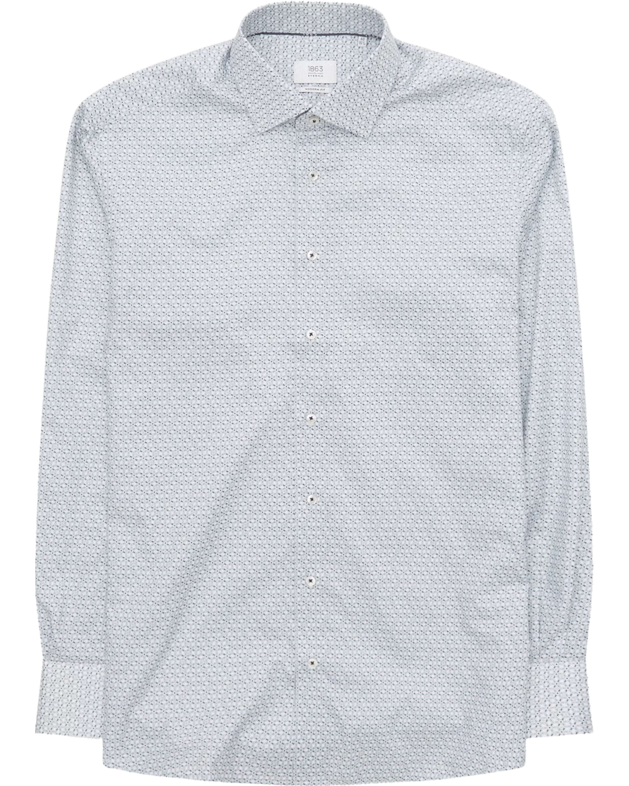 Eterna shirt 1370 X68K Blue/Green