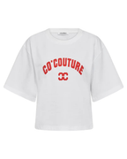 Co'Couture Zenga Tee O-Neck White/Red