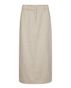 Co'Couture Leena Linen Floor Skirt Beige
