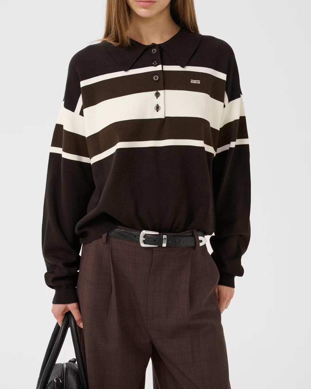 Gestuz Alexu Polo Pullover Ganach