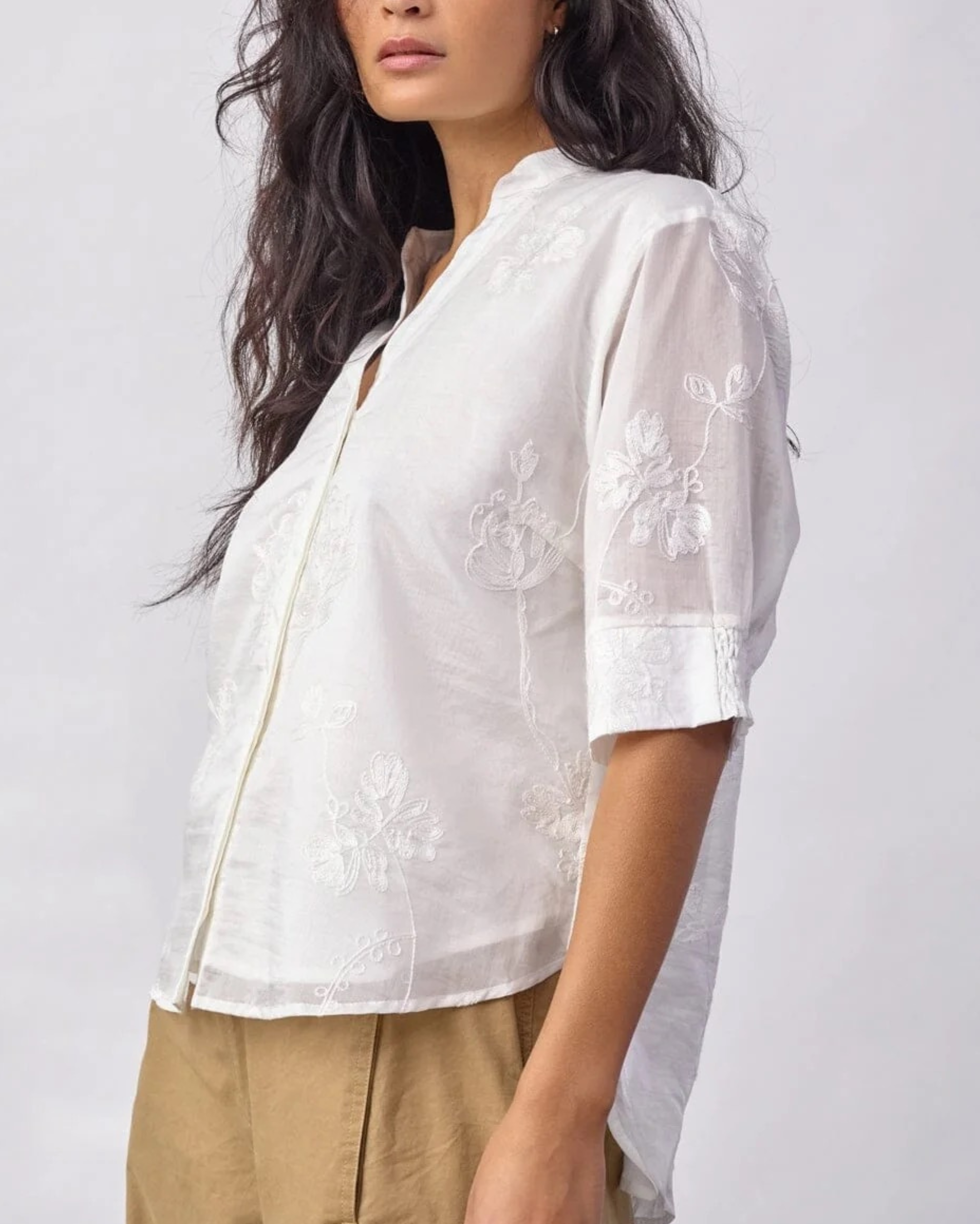 Co'Couture Vivian S/S Blouse Creme