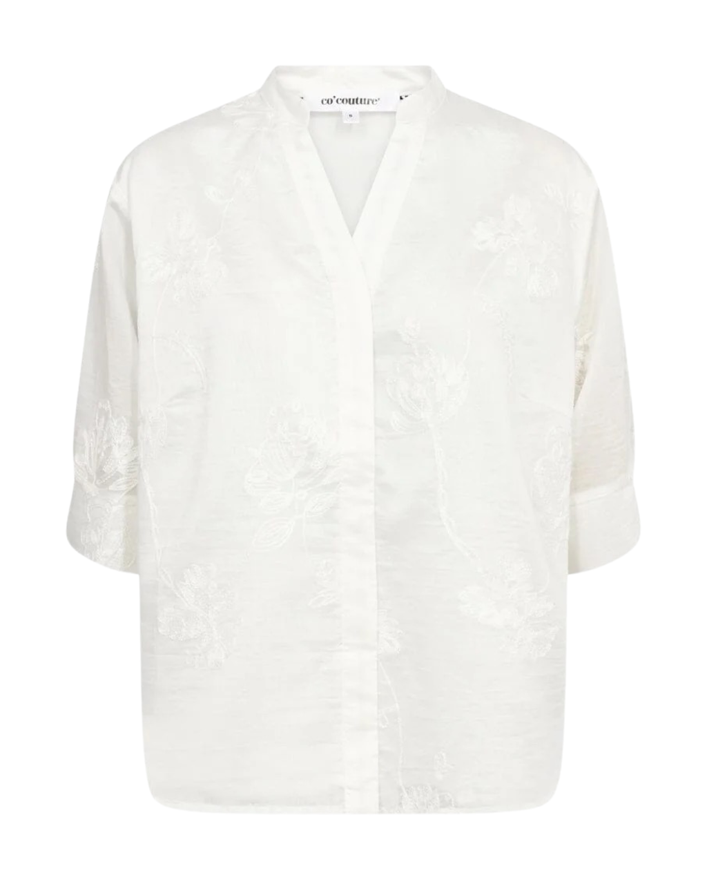Co'Couture Vivian S/S Blouse Creme