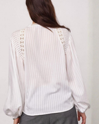 Co'Couture Senne Lace Blouse White
