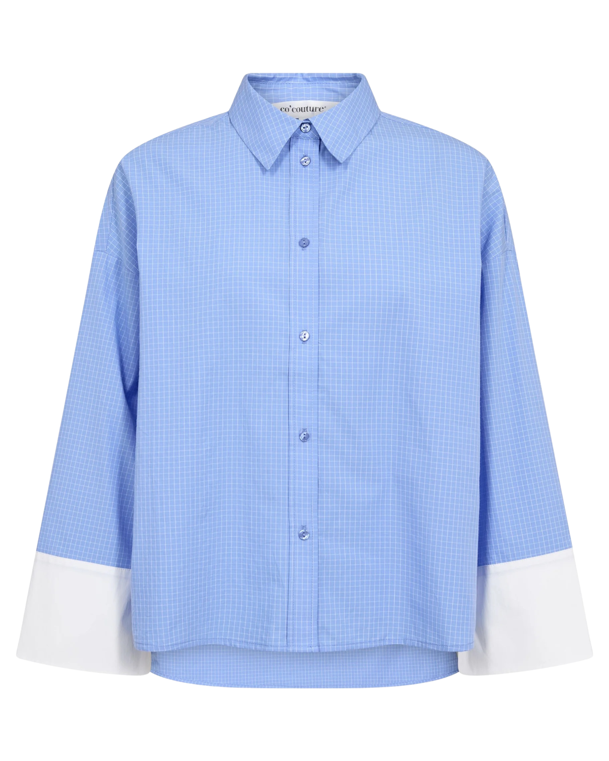Co'Couture Elona Check Shirt Blue