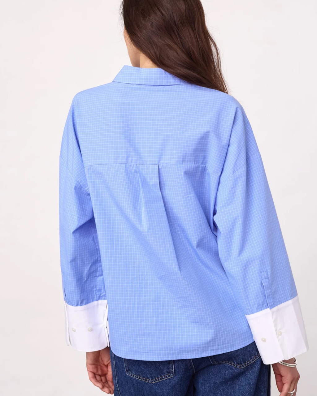 Co'Couture Elona Check Shirt Blue