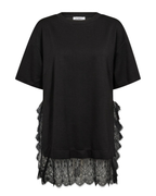 Co'Couture Larson Mix Lace Tee Black