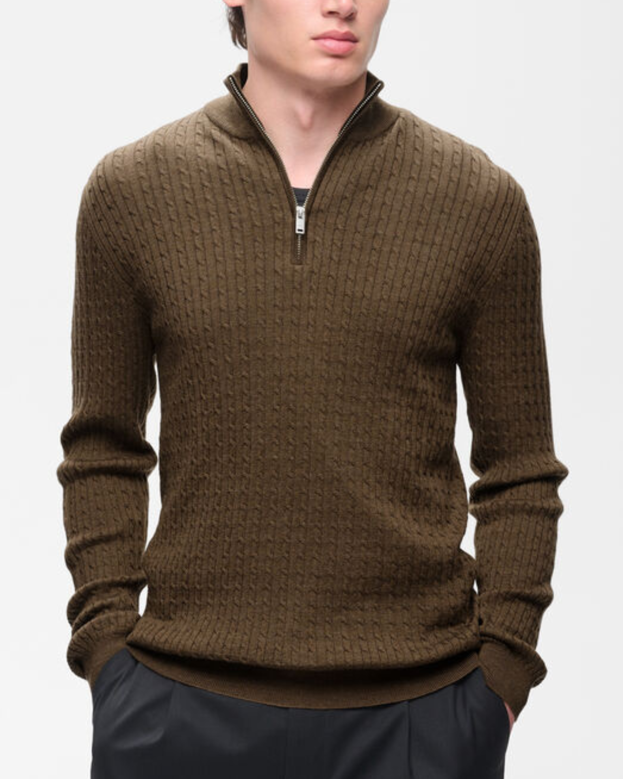 Martinique MAmason SZ cabel Strikpolo Brown