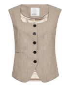 Co'Couture Nadine Fitted Vest Beige