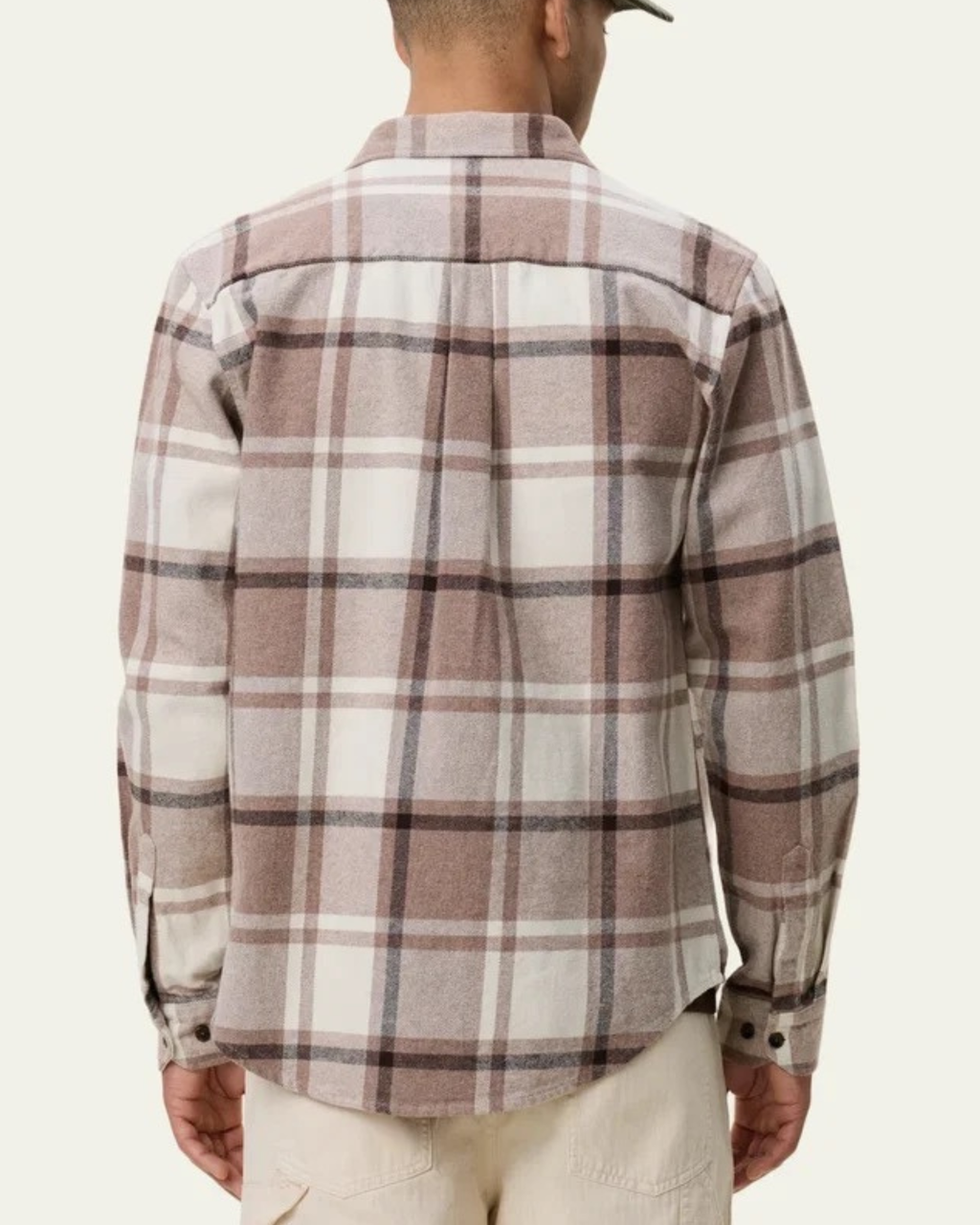 Les Deux Check Flannel Shirt Beige