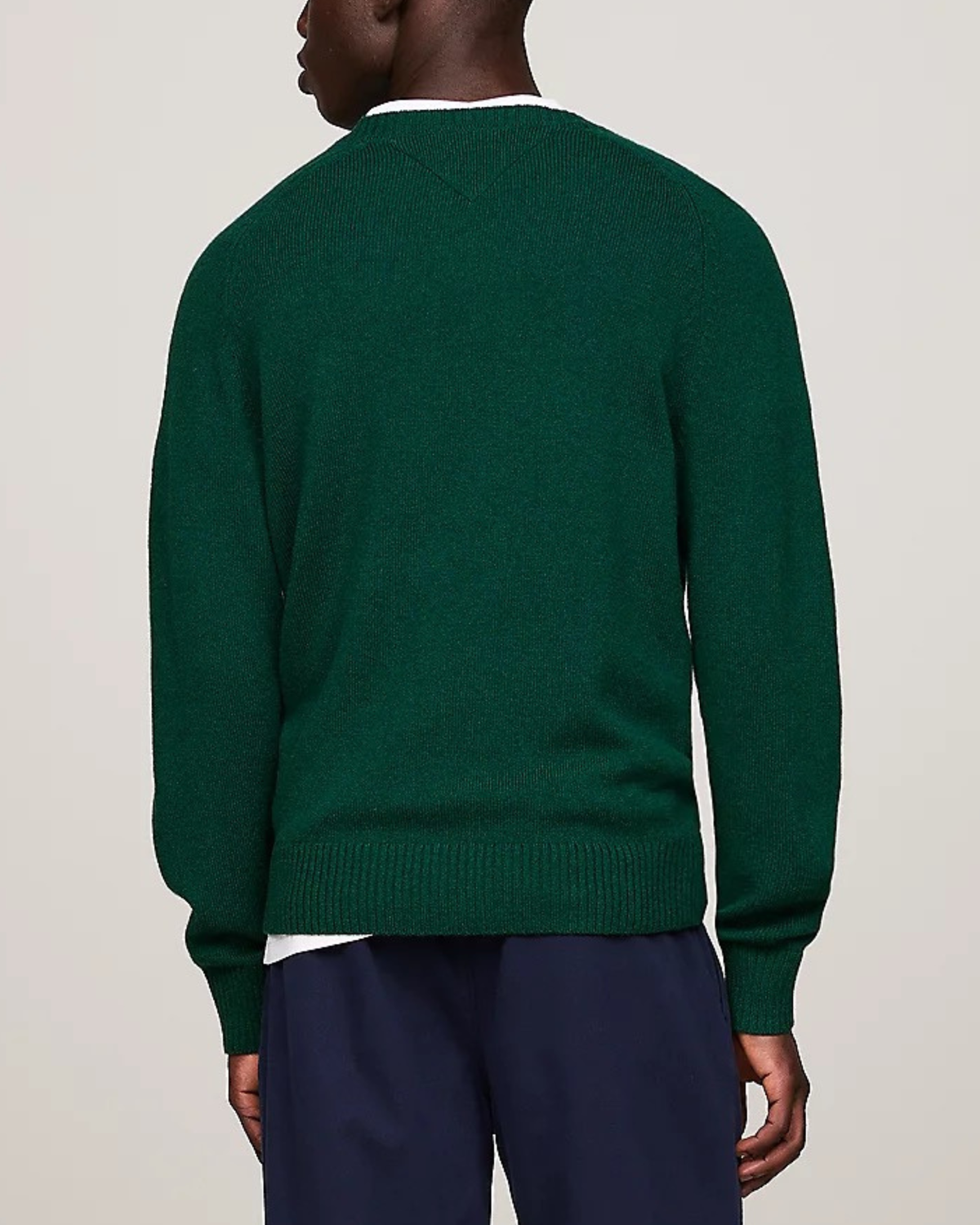 Tommy Hilfiger Lambswool Crew Neck Green