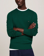 Tommy Hilfiger Lambswool Crew Neck Green