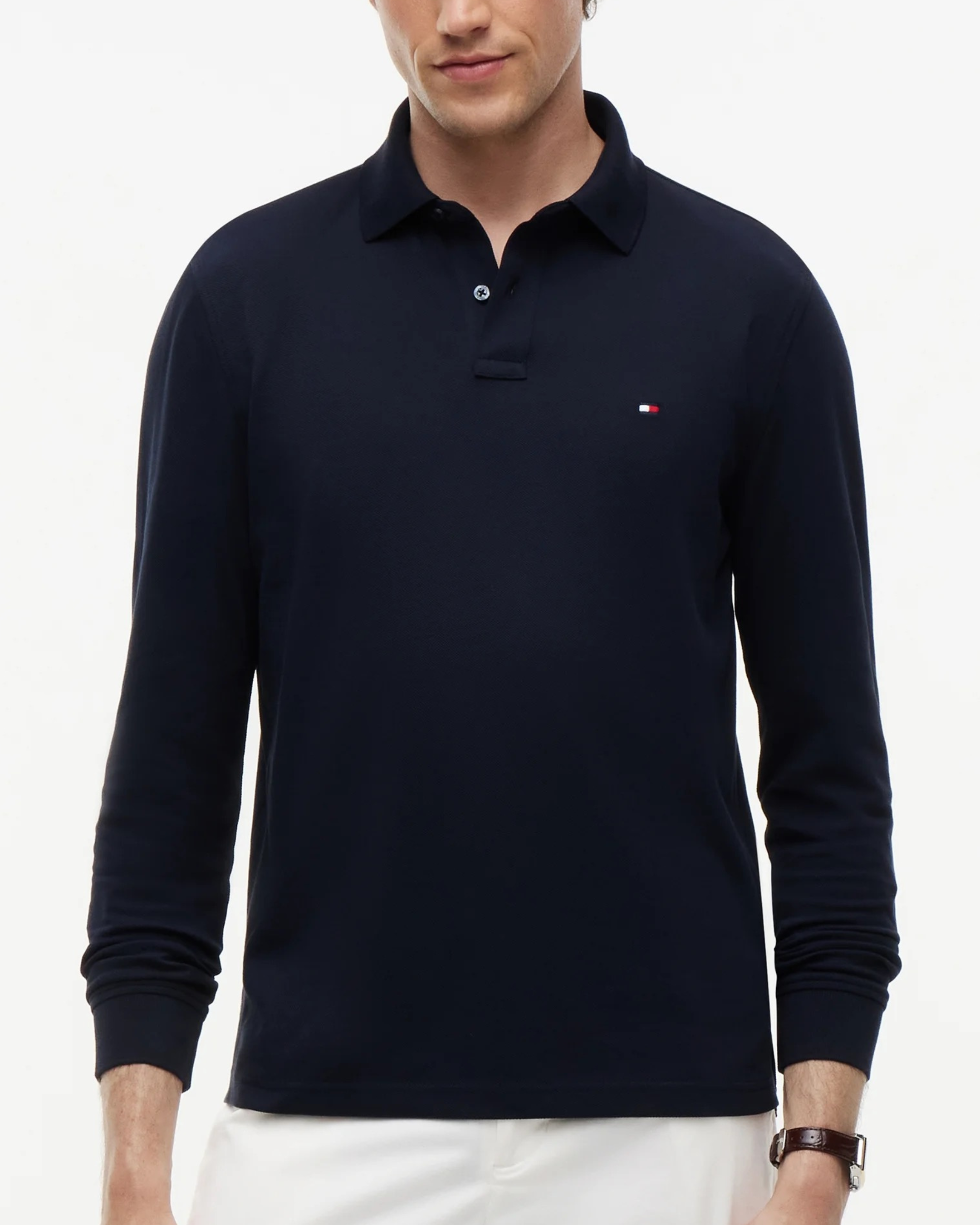 Tommy Hilfiger Cotton Regular Polo Navy