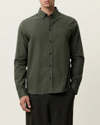 Les Deux Soft Flannel Shirt Green
