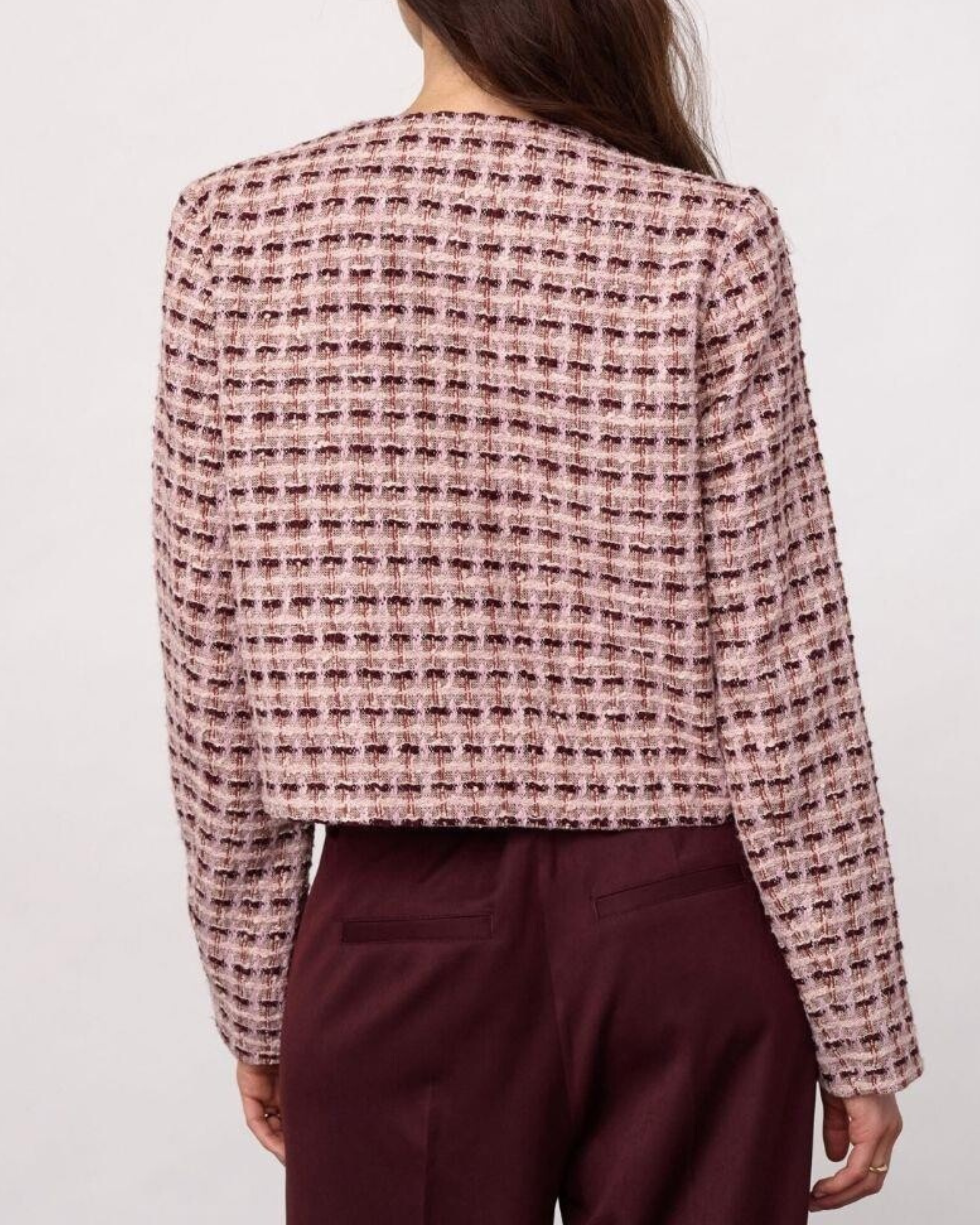 Co'Couture Tika Boucle Jacket Dusty Rose