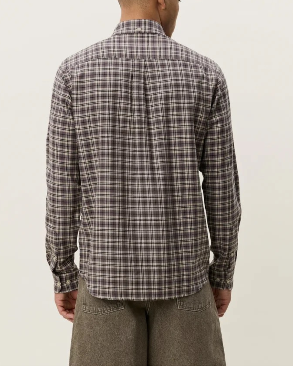 Les Deux Check Overshirt Light Sand