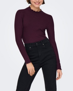 Fransiska Life L/S High Neck Top Winetasting