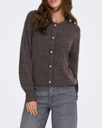 JDY Lumi L/S Button Cardigan Knit Bracken
