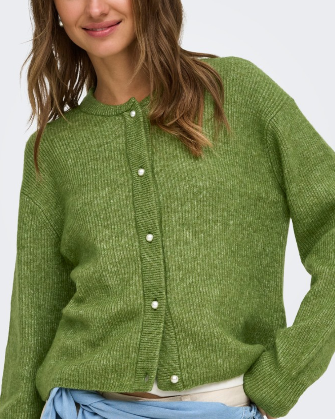 JDY Lumi L/S Button Cardigan Knit Cedar Green