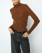 Mos Mosh Bouch Rollneck Knit Downtown Brown