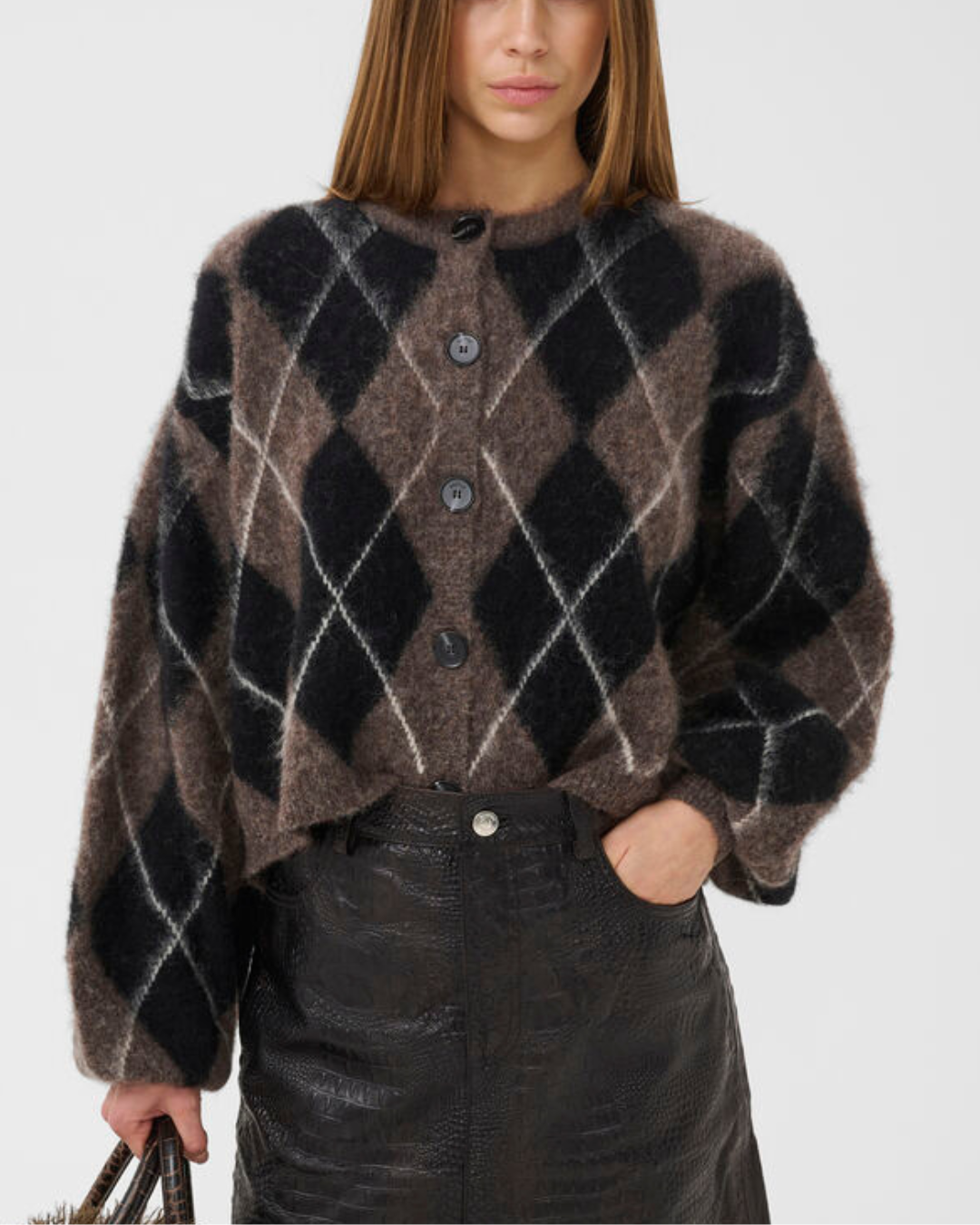 Gestuz Sida Multi Cardigan Black