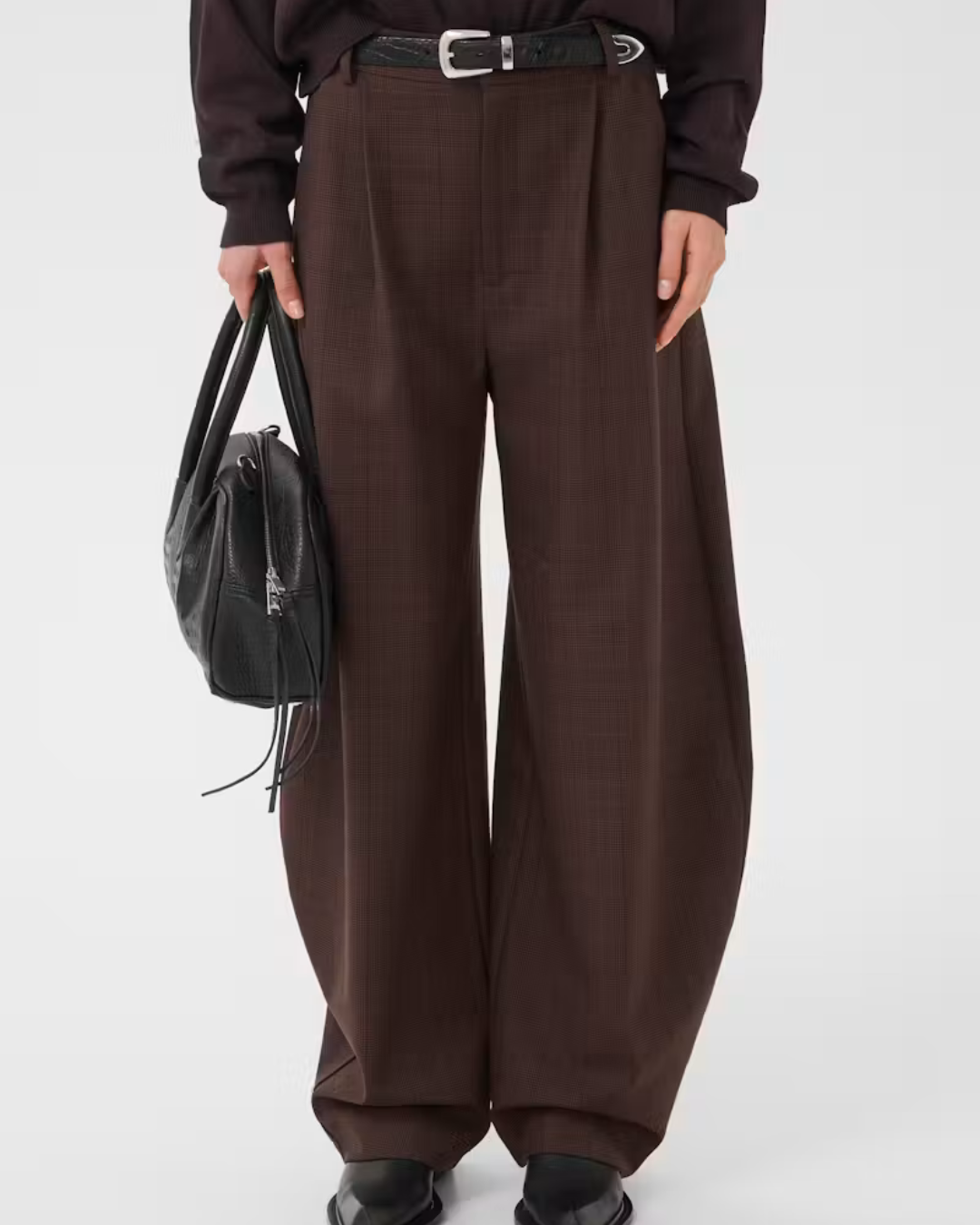 Gestuz Lavana HW Pants Brown Check