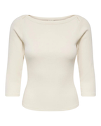 JDY MALLI 3/4 Boatneck Top JRS NOOS Birch