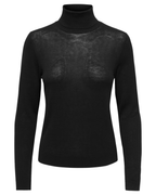 JDY Keya L/S Roll Neck Pullover Knit Black