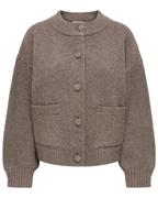 JDY Kimie Life L/S On Jacket Cardigan Mulch Melange