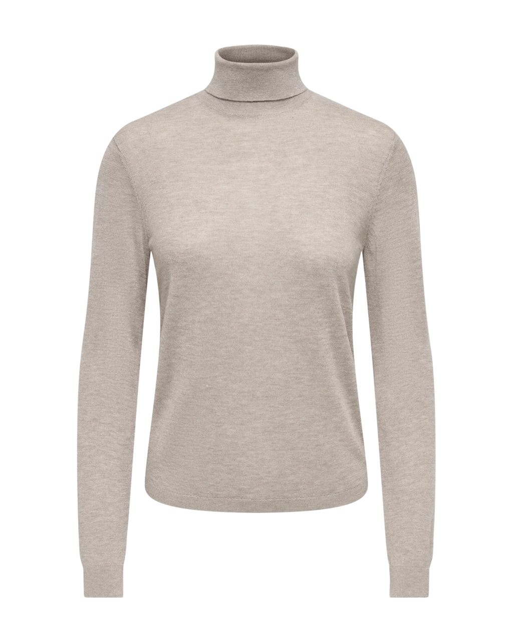 JDY Keya L/S Roll Neck Pullover Knit Simply Taupe