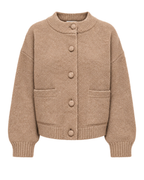 JDY Kimie Life L/S On Jacket Cardigan Caramel Melange