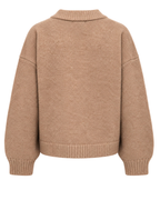 JDY Kimie Life L/S On Jacket Cardigan Caramel Melange