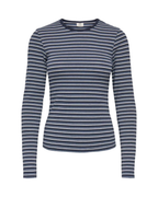 JDY Bali L/S O-Neck Top Sky Captain/Blue