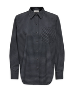JDY Lou L/S Shoulderpad Shirt Ebony/Black