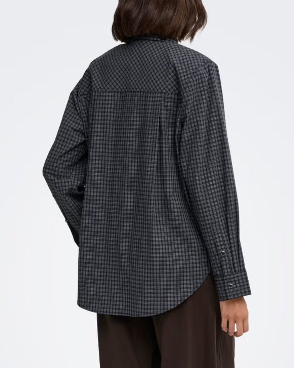 JDY Lou L/S Shoulderpad Shirt Ebony/Black