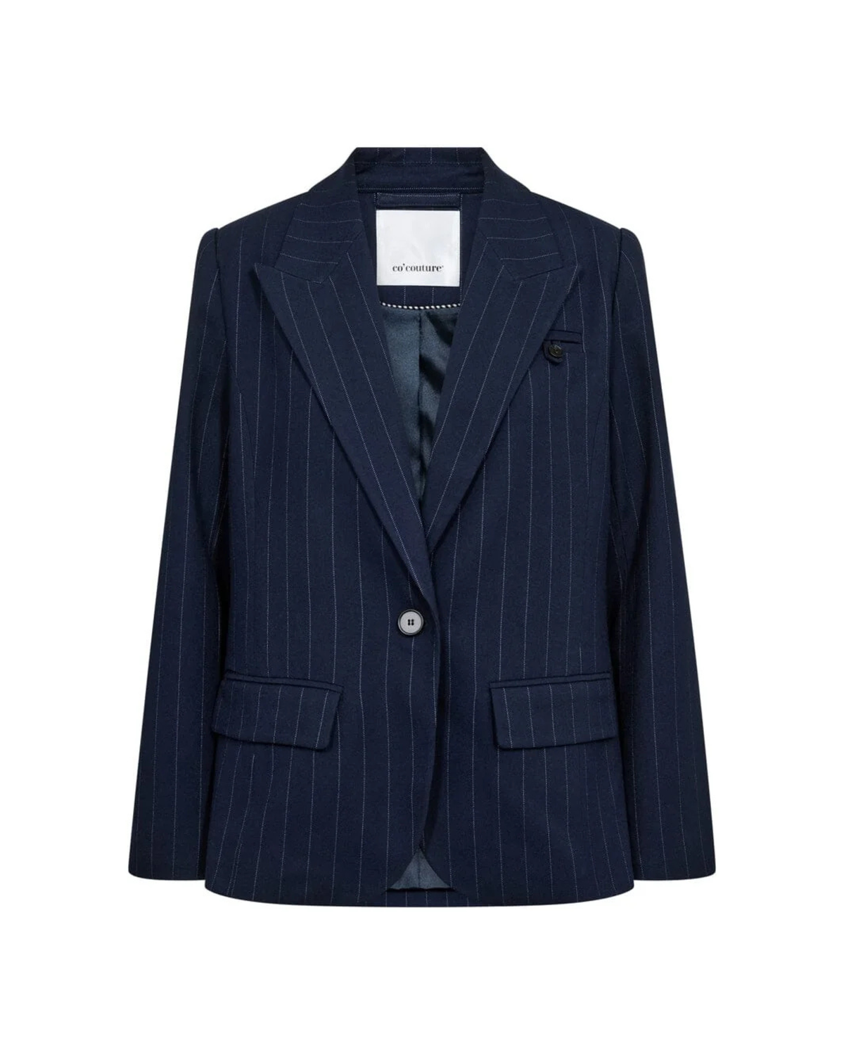 Co'Couture Gabie Pin Fitted Blazer Navy